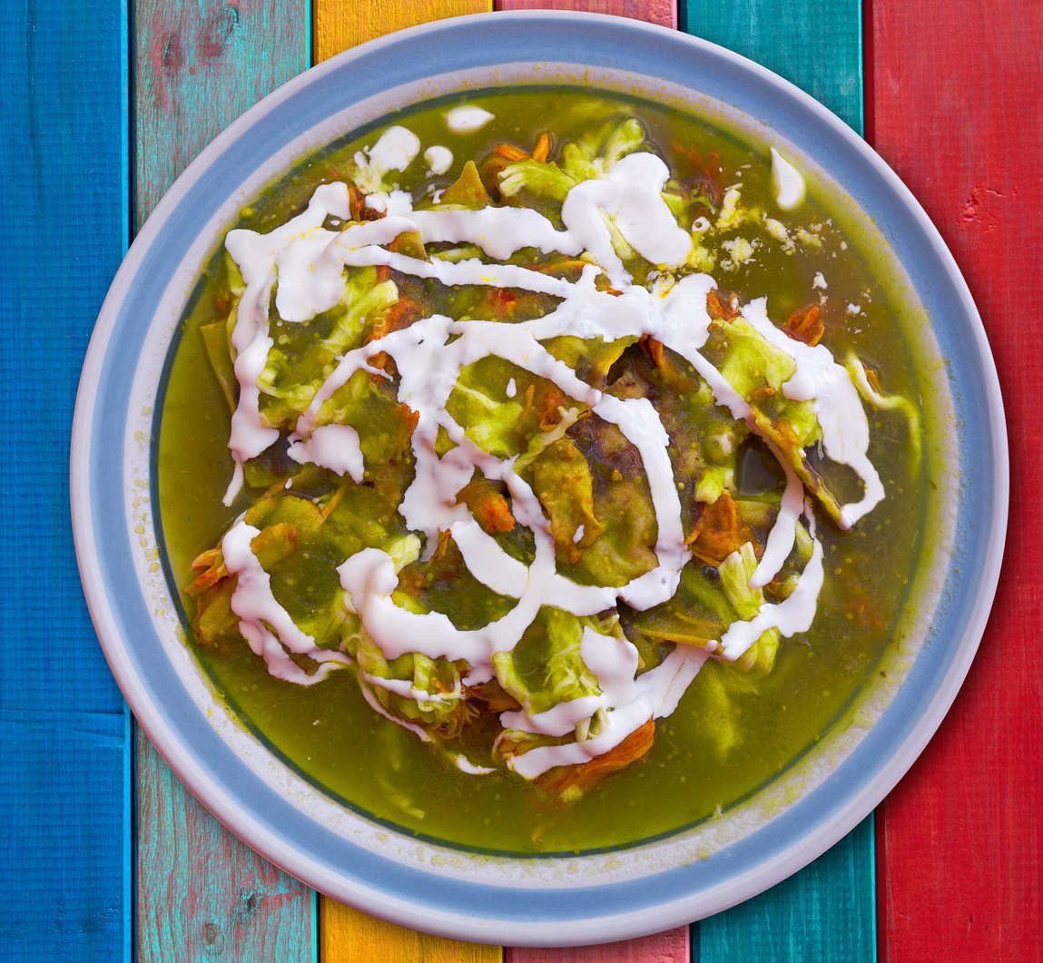 Chilaquiles Verdes Green Mexico Recipe